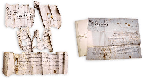 Indenture, 20th century. Printed and hand written ink with wax seal.